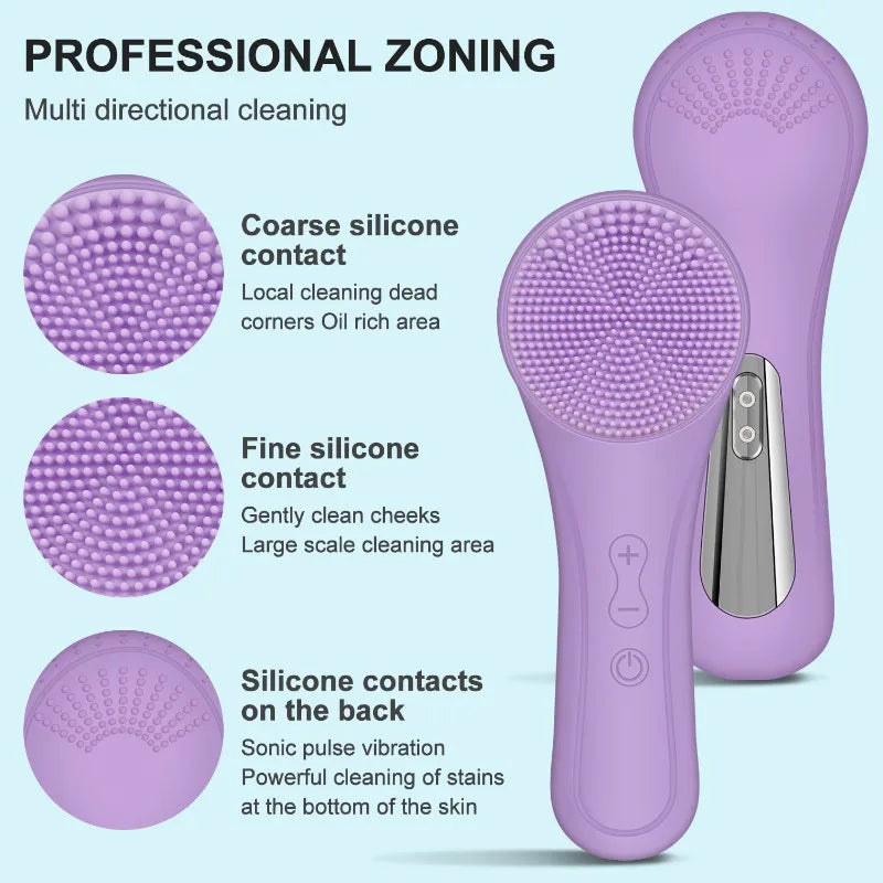 Advanced Sonic Silicone Facial Cleansing System