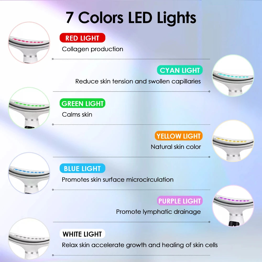 7-Mode LED Sonic Neck & Face Lifter