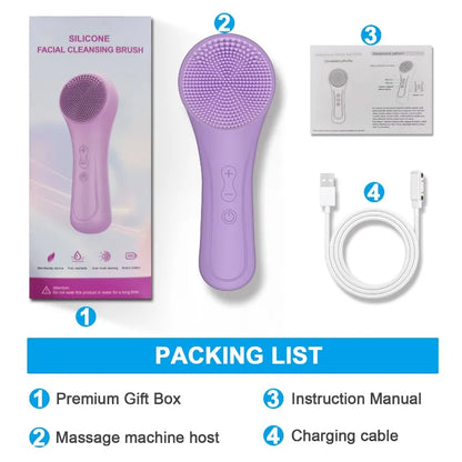 Advanced Sonic Silicone Facial Cleansing System