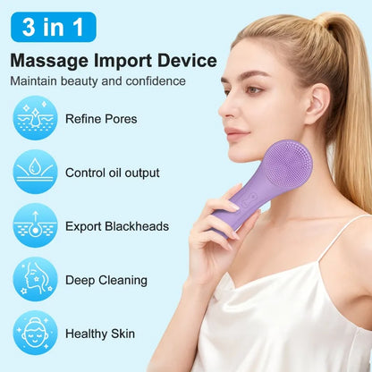 Advanced Sonic Silicone Facial Cleansing System