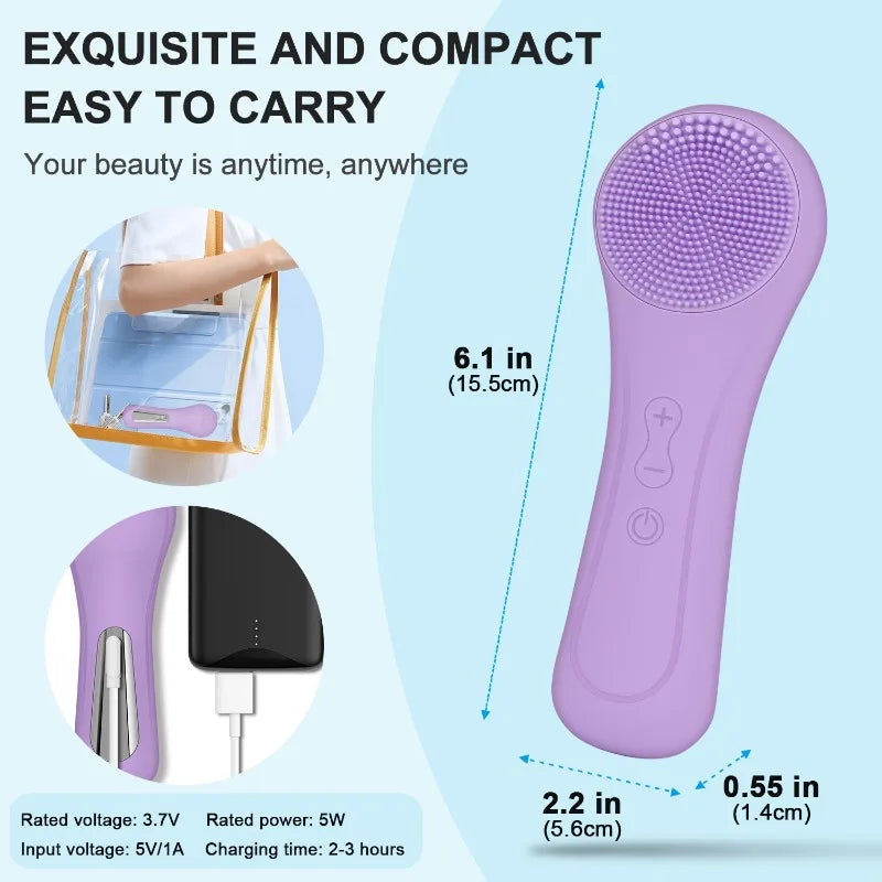 Advanced Sonic Silicone Facial Cleansing System