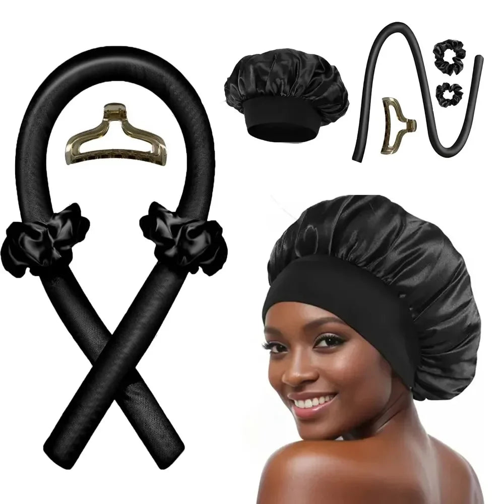 Overnight Silk Heatless Curls Set